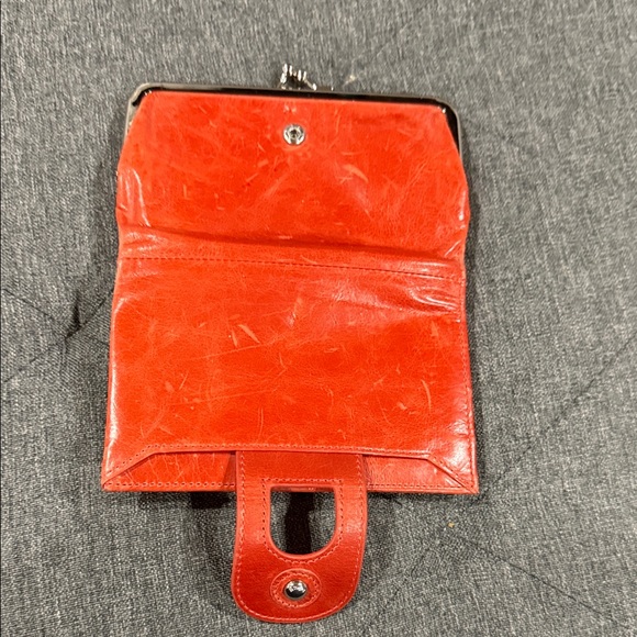 HOBO Vibrant Red Leather Wallet - Picture 3 of 6